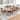 Mid-Century 5 Piece Wood Rectangular Dining Set