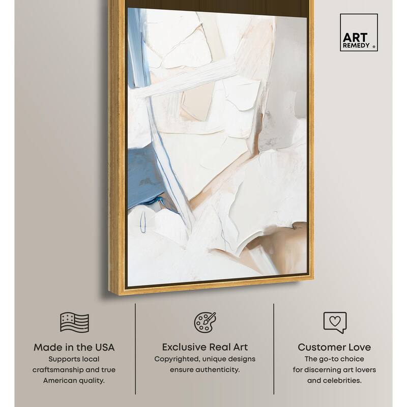Bone and Beige I Canvas by Art Remedy