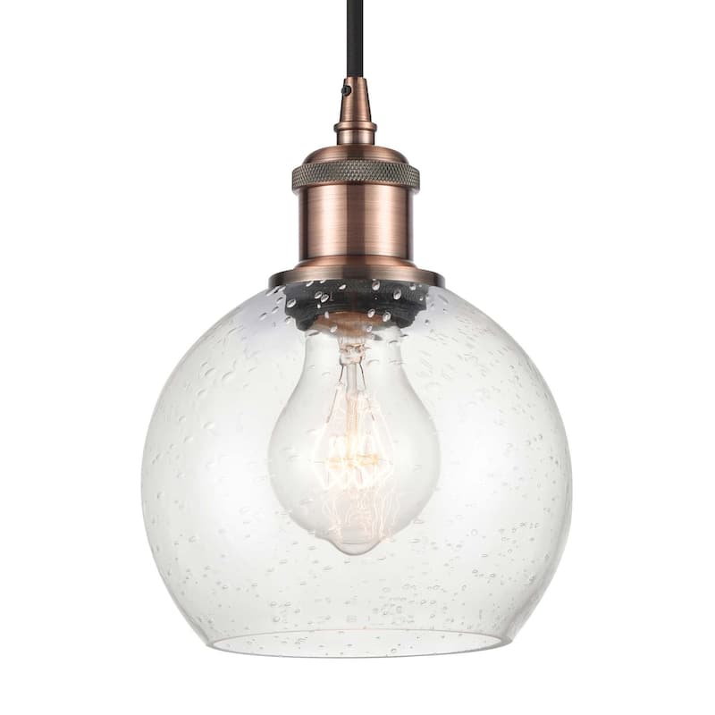Innovations Lighting 516-1P-10-6 Athens Pendant Athens 6" Wide Mini - Antique Copper / Seedy