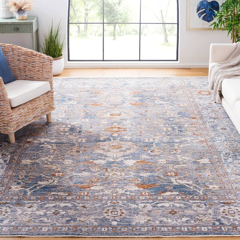 SAFAVIEH Heirloom Aurora Traditional Oriental Rug - 5'3" x 7'6" - Blue/Grey