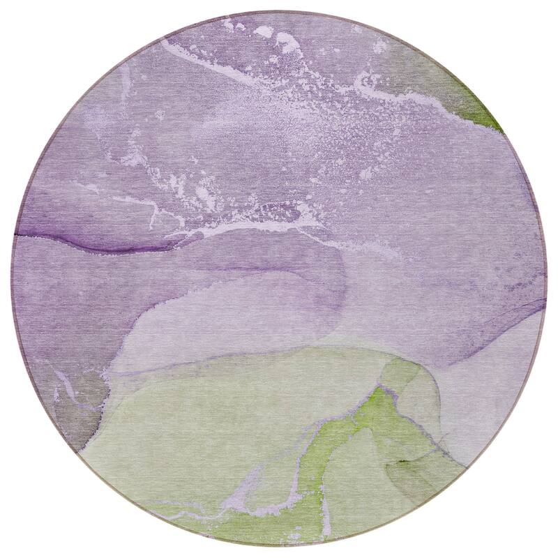 Almisi Contemporary Abstract Weather Resistant Blended Style Outdoor Rug