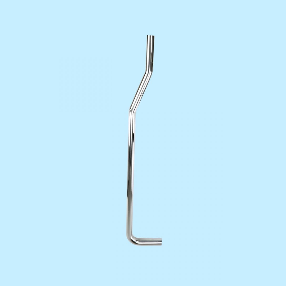 Chrome Plated Stainless Steel L Flush Pipe For High Tank