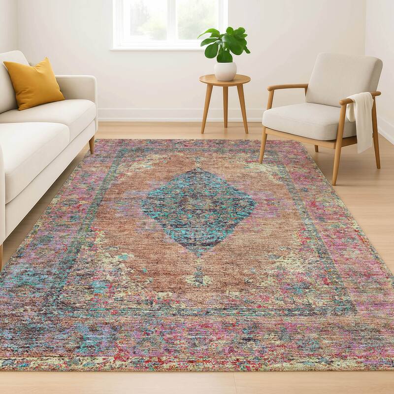 Premium Washable Super Soft Vintage Traditional Mayfield Rug
