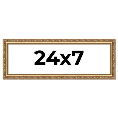 24x7 Frame Red Solid Wood Picture Frame Width 1.75 Inches | Interior Frame Depth 1 13/16 Inches