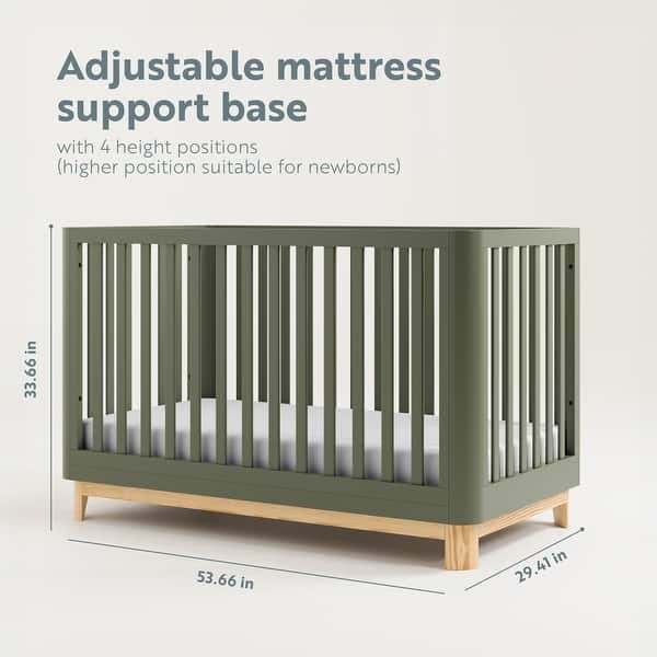 dimension image slide 1 of 4, Storkcraft Santos 3-in-1 Convertible Crib