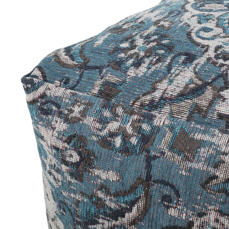 Anadarko Handcrafted Boho Fabric Cube Pouf by Christopher Knight Home