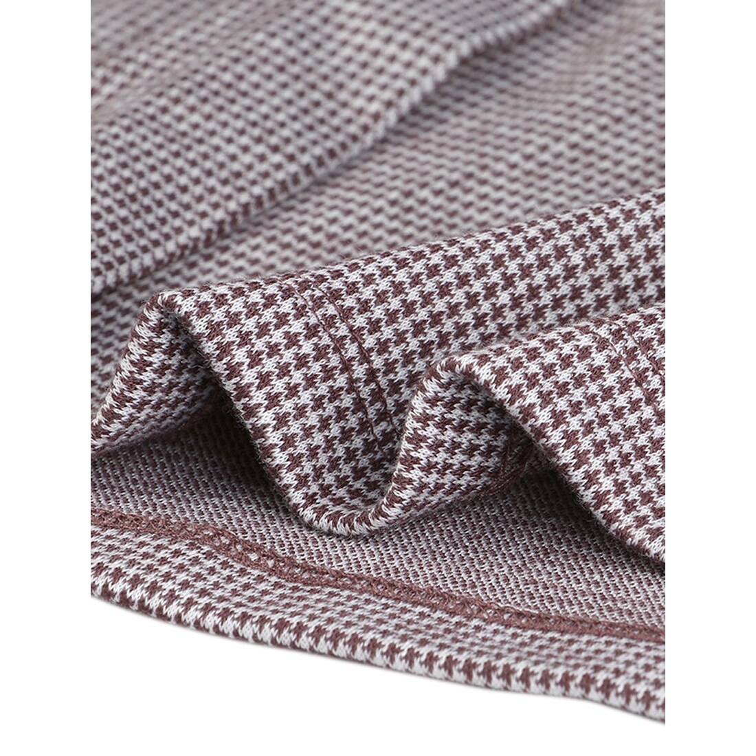 warehouse houndstooth midi shirt dress