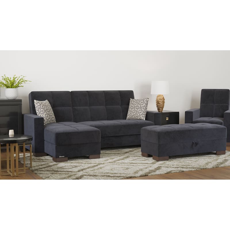 Upholstered Ottoman with Storage