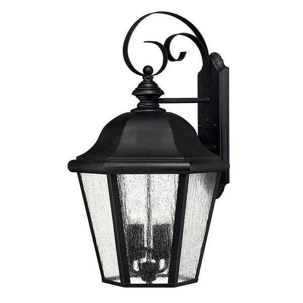 slide 2 of 5, Hinkley Lighting 25.5" Height 4 Light Lantern Outdoor Wall Sconce from Black
