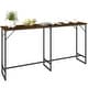 preview thumbnail 7 of 8, HOMCOM 70" Long Bar Table with Charging Station, Industrial Style Rectangular Bar Height Pub Table with Steel Frame.