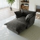 preview thumbnail 17 of 47, 39"W Oversized Chenille Comfy Cloud Chaise Lounge with Ottoman