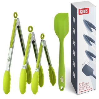 Tong Set, Silicone Tip and Stainless Steel Tongs