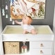 preview thumbnail 10 of 33, Versatile Nursery Changing Station with Ample Storage - White Dresser