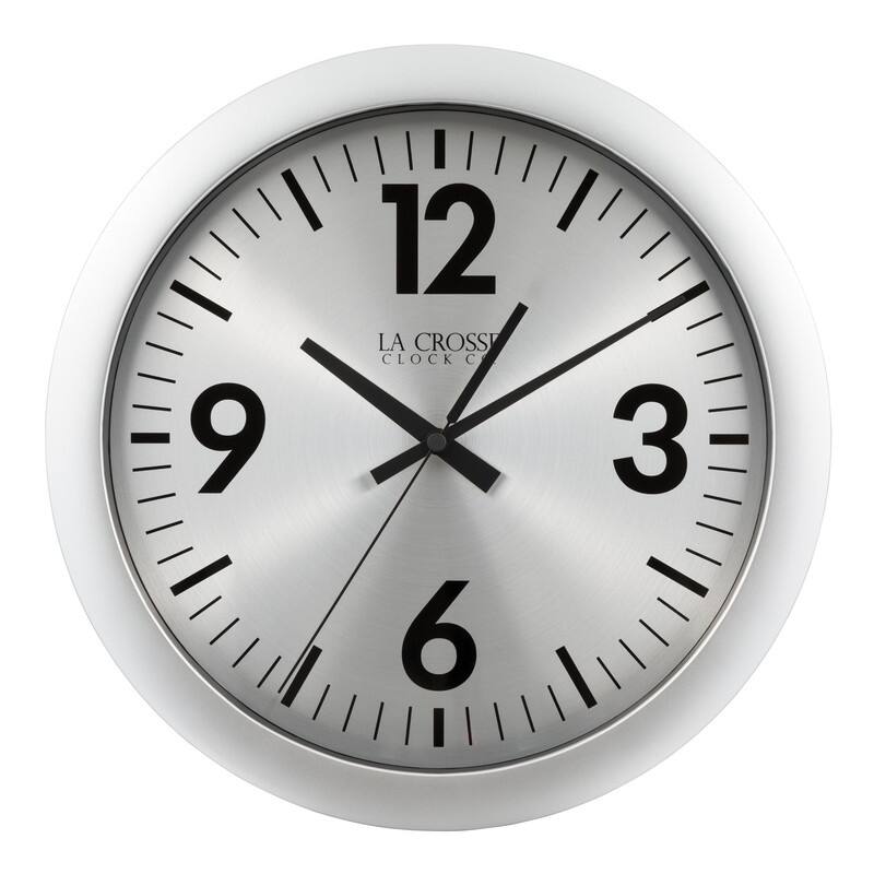 La Crosse Clock 404-3229 11.5-Inch Jett Analog Quartz Wall Clock