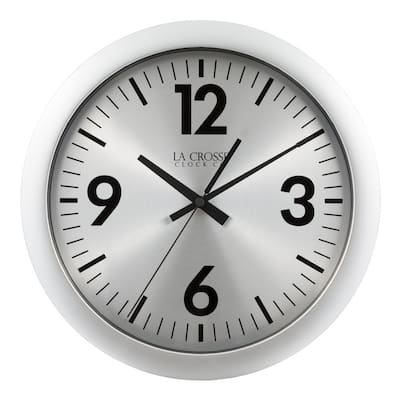 La Crosse Clock 404-3229 11.5-Inch Jett Analog Quartz Wall Clock