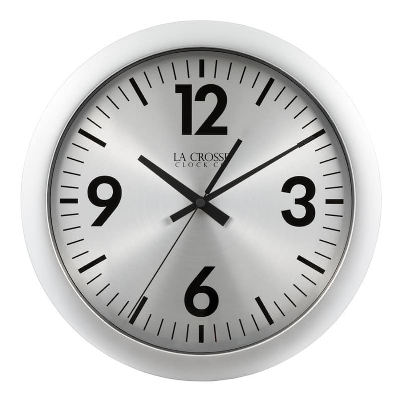 La Crosse Clock 404-3229 11.5-Inch Jett Analog Quartz Wall Clock