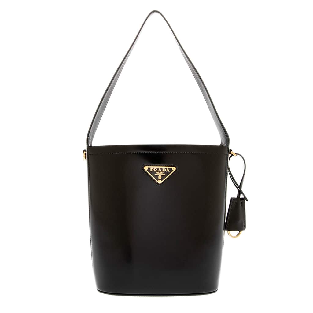 Prada Brushed Leather Bucket Bag