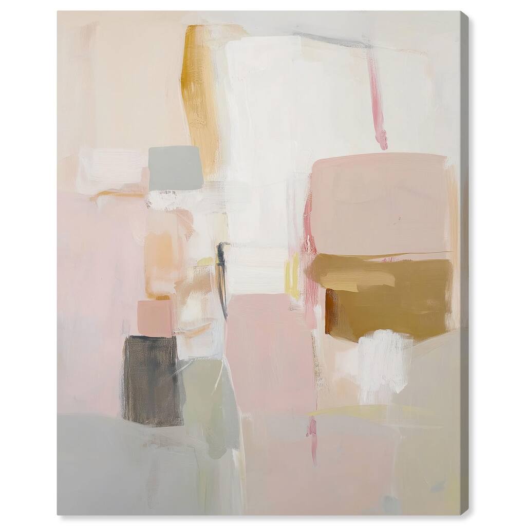 Apricot Cream I Canvas by Art Remedy, Gallery Wrapped