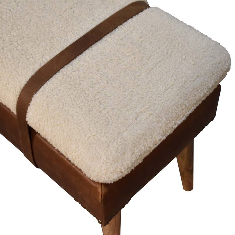 Elegant Design Leather Bench Sturdy And Durable