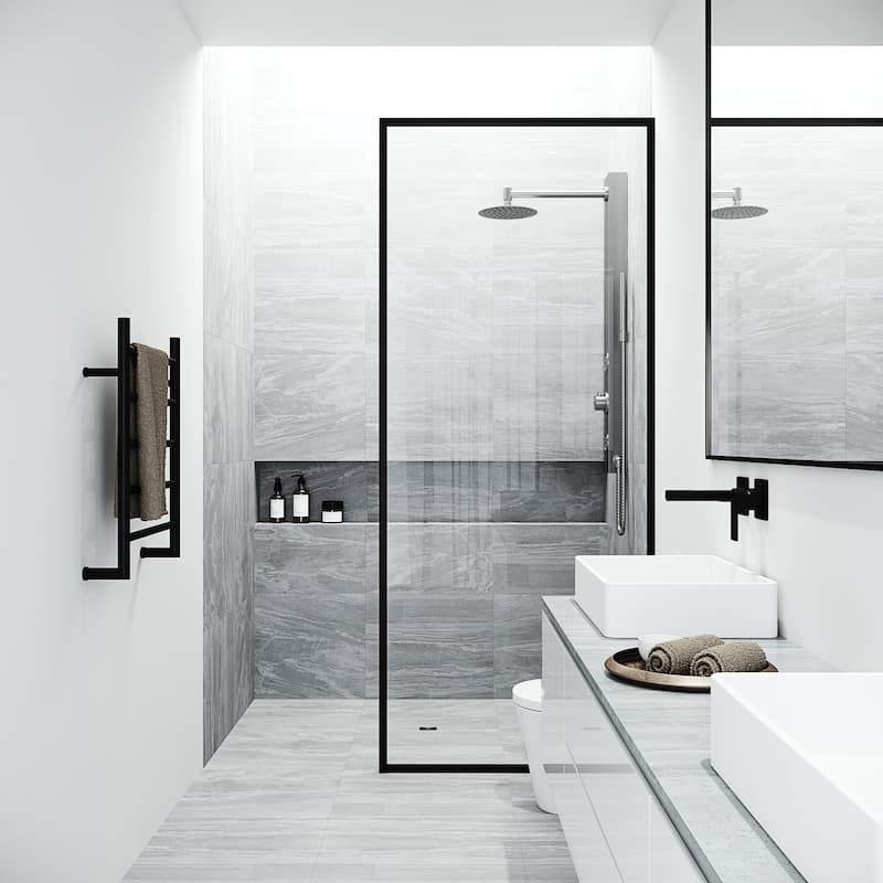 VIGO Gardenia 39" H x 4" W 2-Jet Shower Panel with Round Shower Head