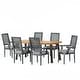 preview thumbnail 2 of 20, Chatau Fabric and Wood 7 Piece Dining Set by Christopher Knight Home