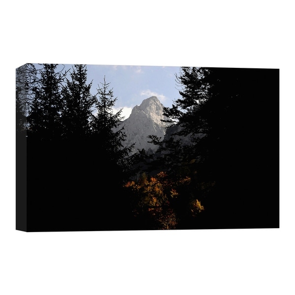 PTM Images 9-124854 PTM Canvas Collection 8" x 10" - "Mountain View" Giclee Trees Art Print on Canvas