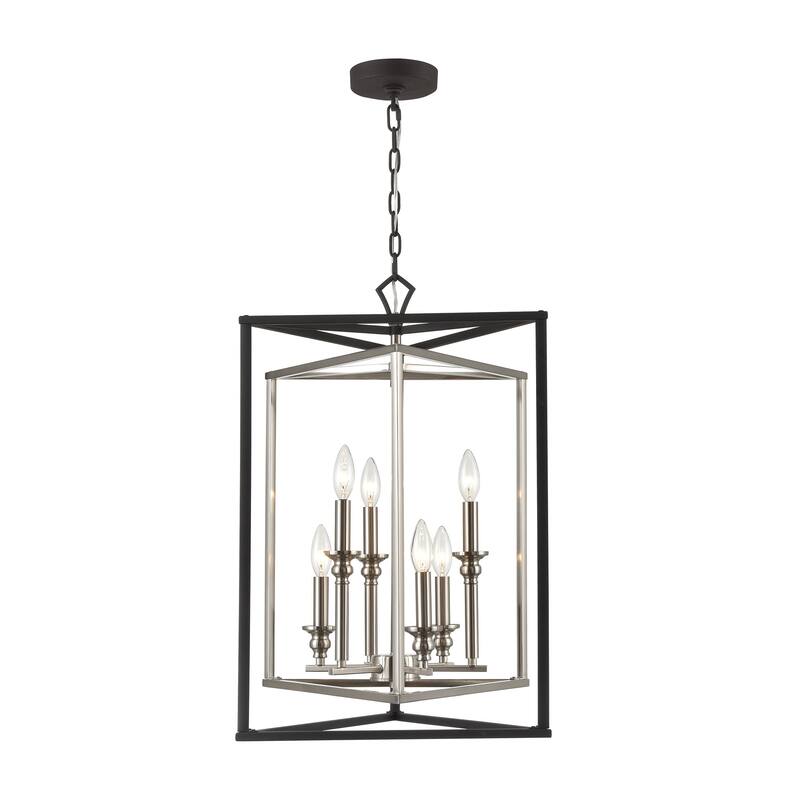Elk Home Salinger Charcoal 19 Inch Wide 6 Light Pendant