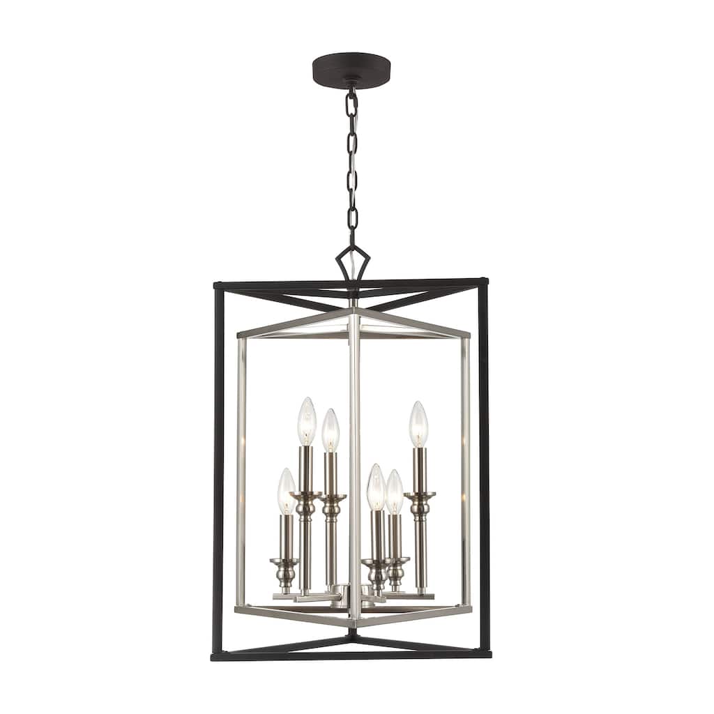 Elk Home Salinger Charcoal 19 Inch Wide 6 Light Pendant