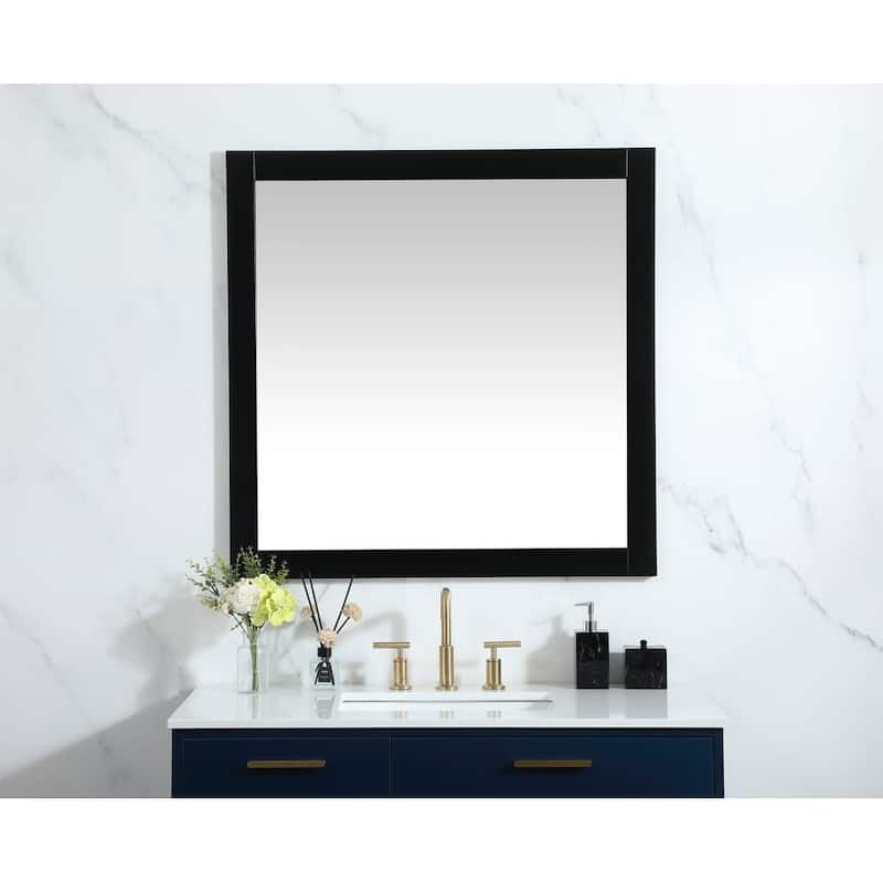 Elegant Lighting VM23636 Aqua 36" W x 36" H Traditional Square Framed