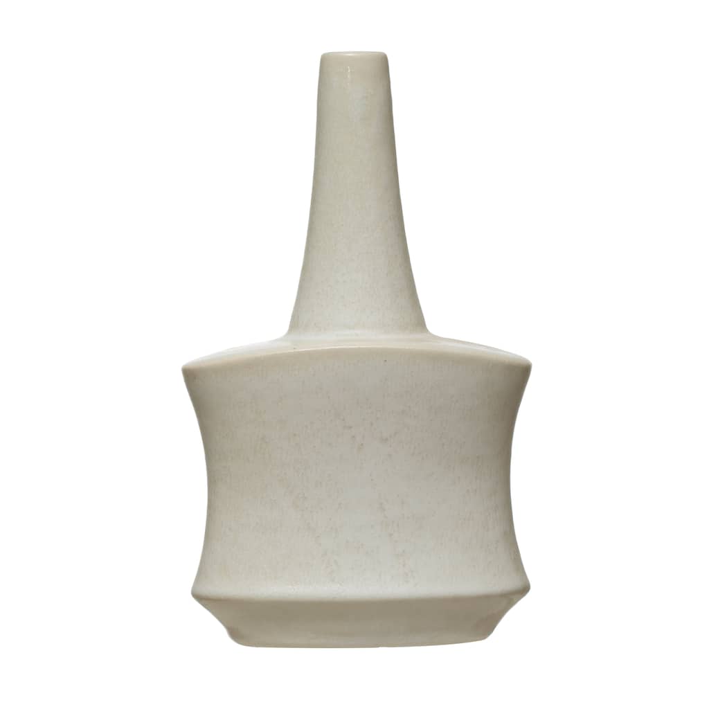 Stoneware Vase with Reactive Glaze