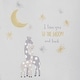 preview thumbnail 2 of 1, Lambs & Ivy Signature Moonbeams I Love You to the Moon and Back Celestial Giraffe Nursery Wall Decals/Appliques