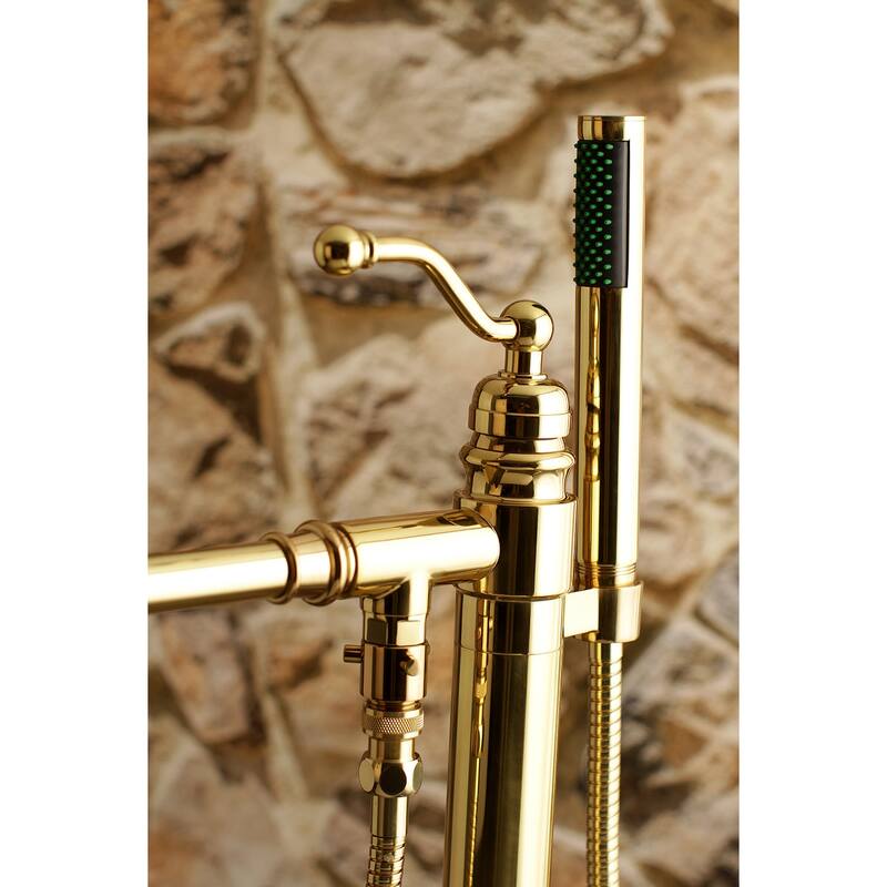 English Country Freestanding Tub Faucet with Hand Shower