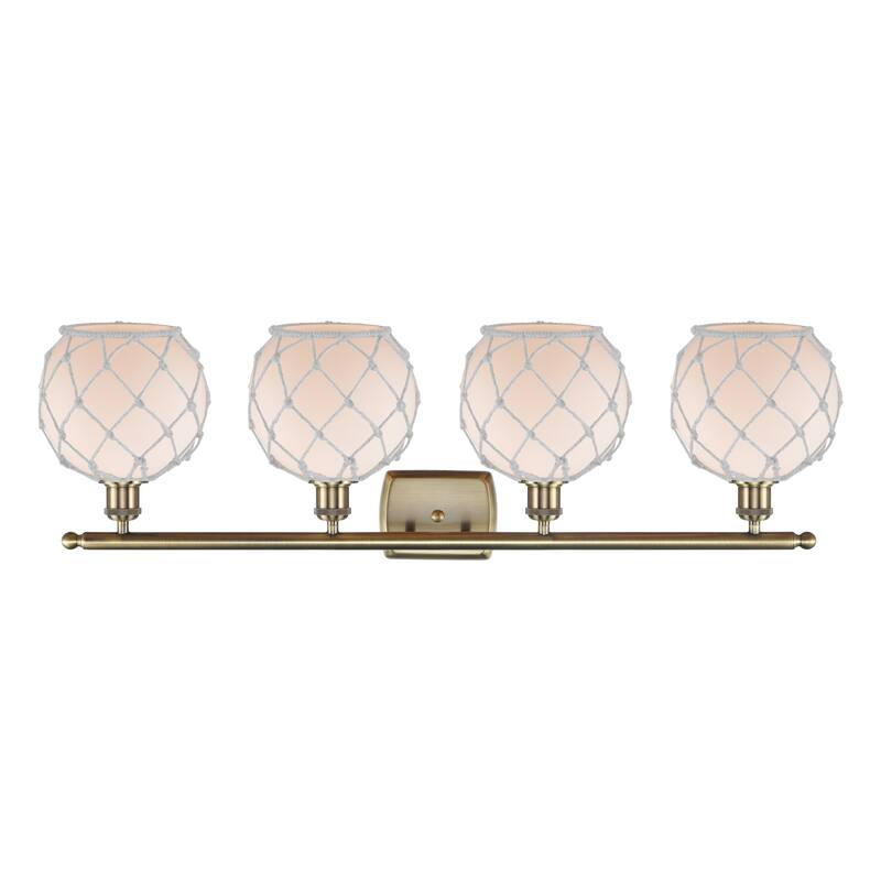 Innovations Lighting Endless Possibilities Ballston - Farmhouse Rope - 4 Light 38" Bath Vanity Light