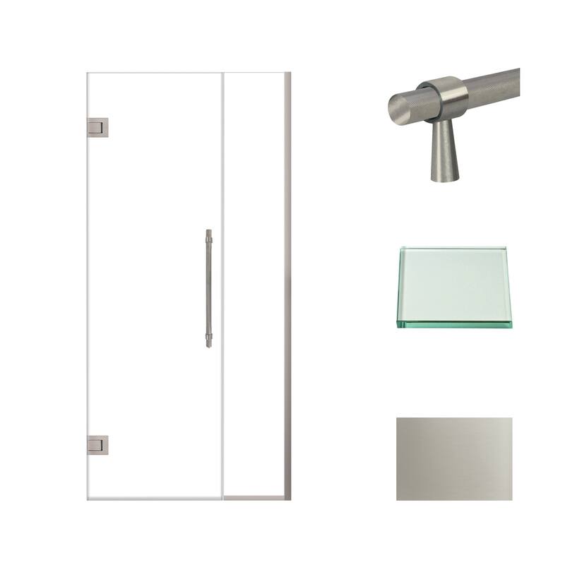 Transolid EHTB37257610C-BK Elizabeth 76" High x 37" Wide Hinged Semi