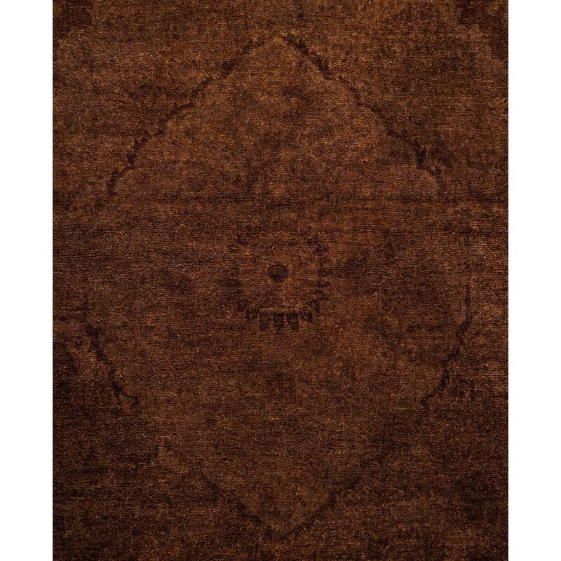 Overdyed One-of-a-Kind Hand-Knotted Area Rug - Brown - 4' 3" x 6' 1"