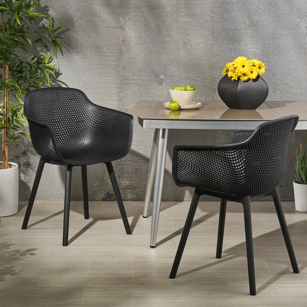 Modern Outdoor Lotus Chair Set of 2