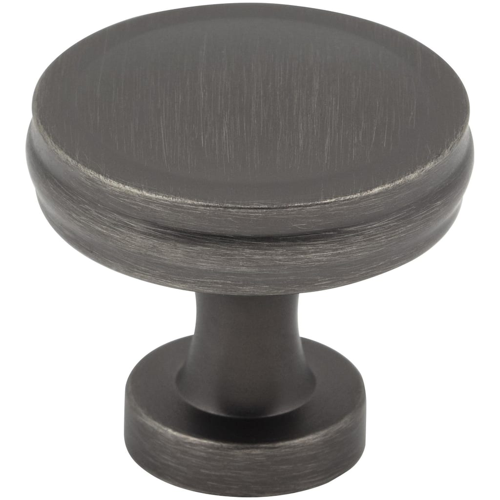 Jeffrey Alexander 132 Jules 1-3/8" Modern Industrial Flat Round