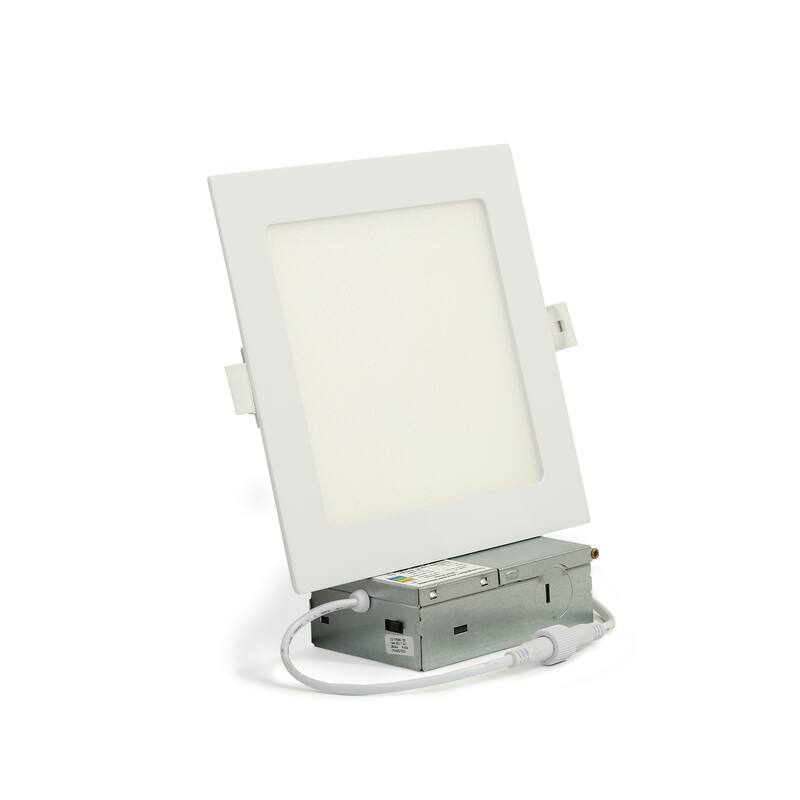 Flush Mount Rectangle Ceiling Light 6.7" Wide 3CCT Dimmable Recessed Lighting