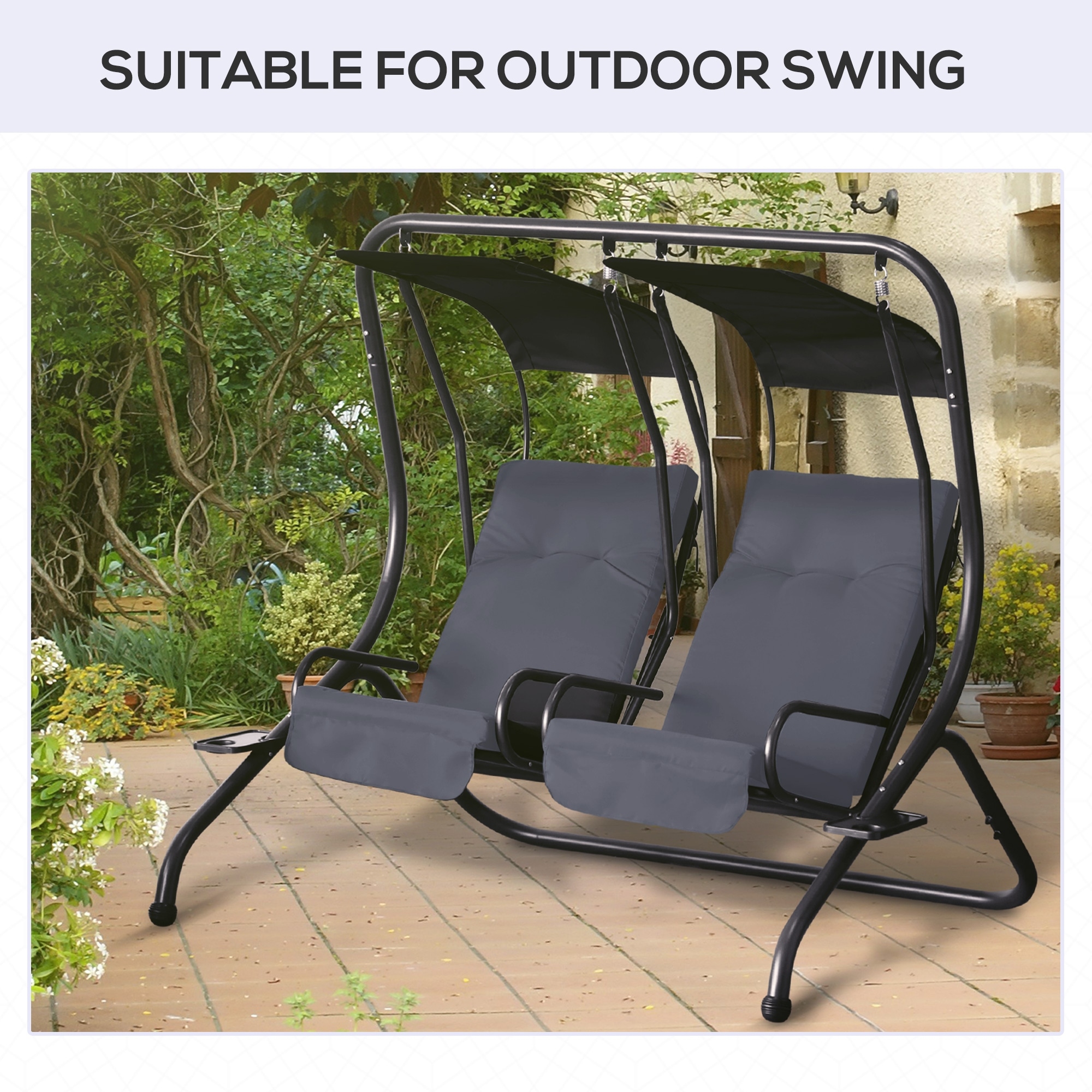 Outdoor swing cushions outlet with backs