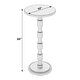 preview thumbnail 4 of 2, Delano 10 in. W Round All Metal Pedestal Base End Table