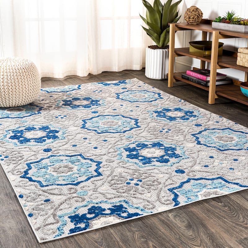 JONATHAN Y Julien Medallion Indoor/Outdoor Area Rug