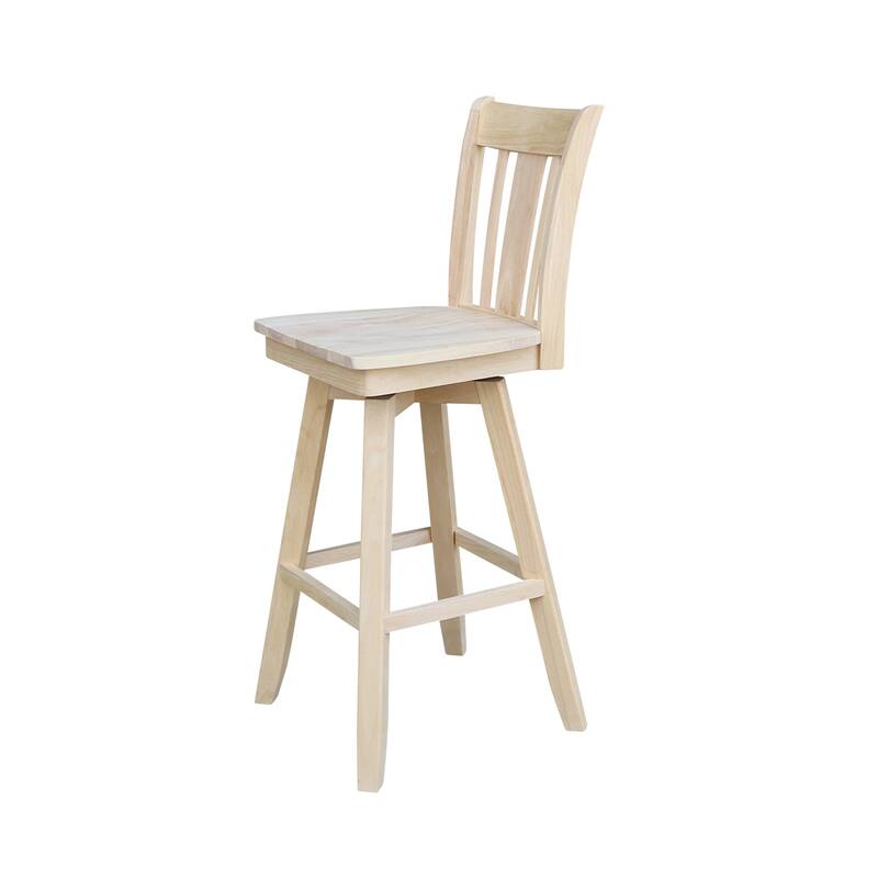San Remo Solid Wood Swivel Stool
