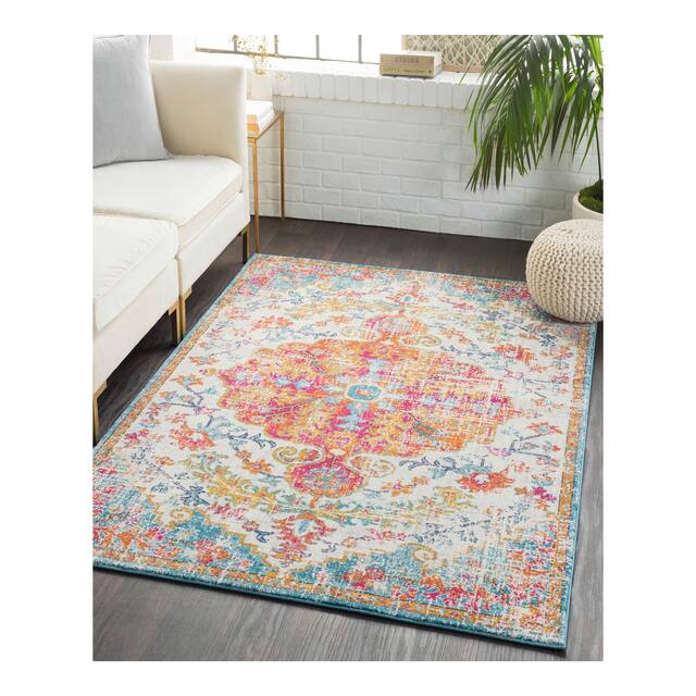 Caressa Vintage Boho Area Rug - 7'10" x 10'3" - Orange