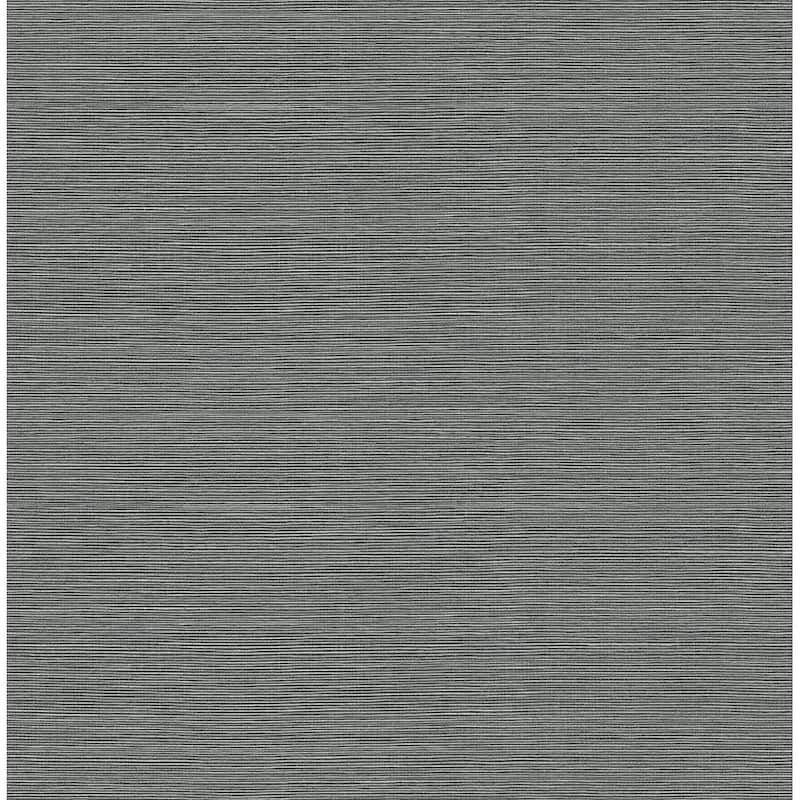 Stacy Garcia Home Seaside Faux Sisal Peel and Stick Wallpaper - 20.5 in. W x 18 ft. L - Slate Grey
