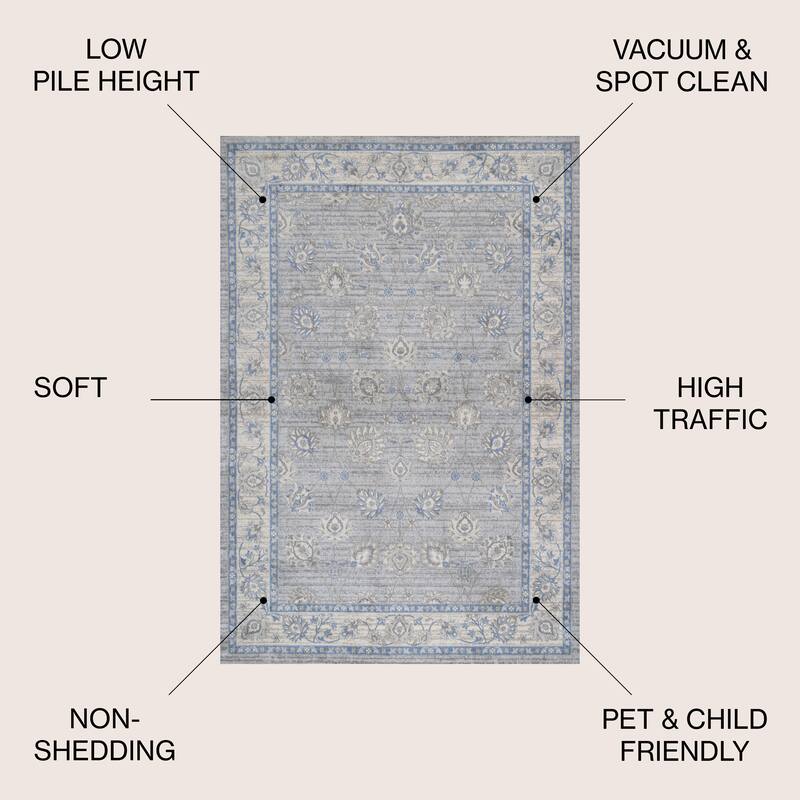 JONATHAN Y Traditional Persian Vintage Moroccan Area Rug