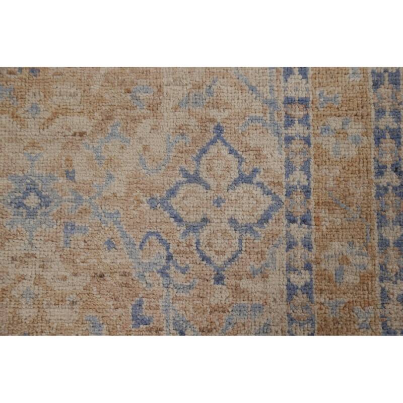 Muted Oushak Oriental Area Accent Rug Hand-Knotted Wool Carpet - 2'11" x 3'10"