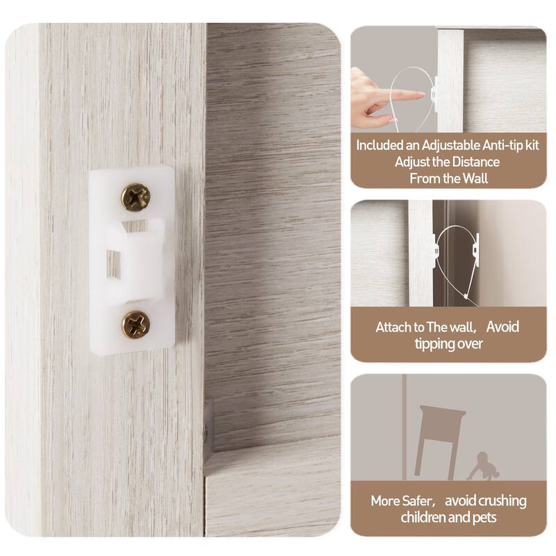 27'' Rattan Nightstand With 2 Drawers