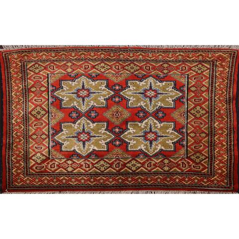 Vegetable Dye Tribal Turkoman Persian Area Rug Wool Hand-knotted - 2'4" x 3'9"