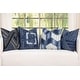 preview thumbnail 1 of 18, Vintage Washed Denim Throw Pillow with Removable Cover