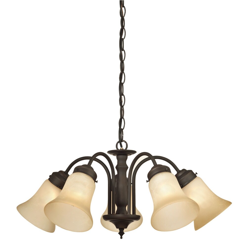 Westinghouse 6223500  Trinity li 5 Light Down Lighting Chandelier with Aged Alabaster Glass Shades - Chandeliers For Bedrooms by Overstock.com